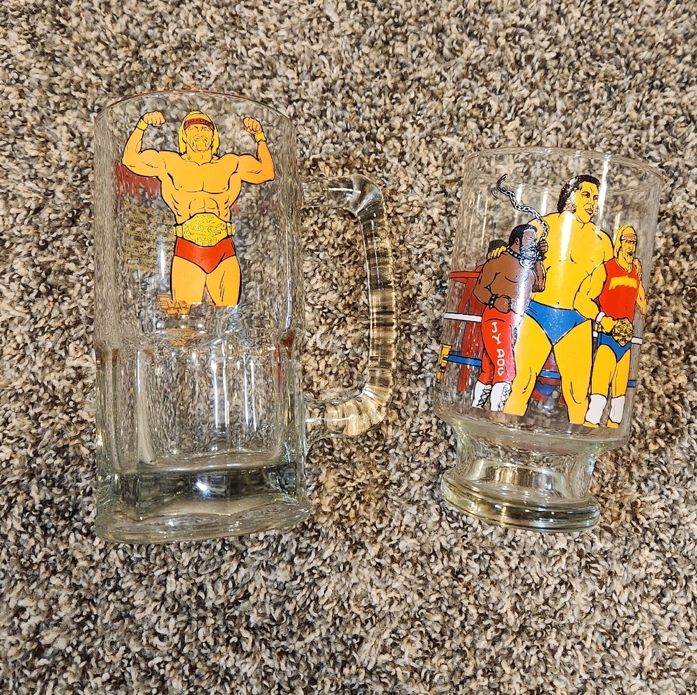 2 - 1985 WWF Mug & Glass